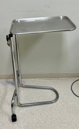 J. B. Call Medical Instruments Mayo Stand With Tray, Chrome, Double Post