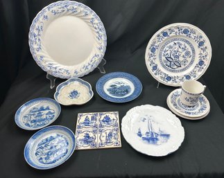 Blue And White Porcelain And Ceramics, Antique And Modern.