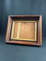 Antique Victorian  Deep Walnut Frame 14 X 12 X 2.75