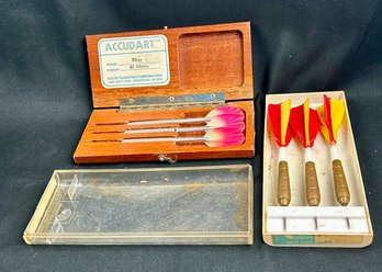 Vintage Accudart/ Unicorn Darts In Cases