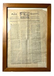 Reproduction-The Boston Gazette And Country Journal March 12, 1770