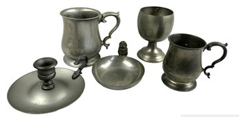 Lot Of Pewter Reed & Barton, Nantucket Etc