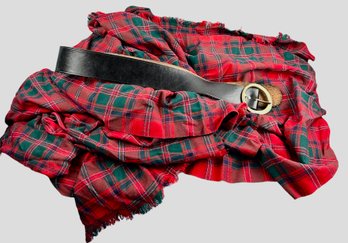 Scottish Kilt With Belt