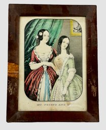 1846 Lithograph N. Currier- My Friend And I