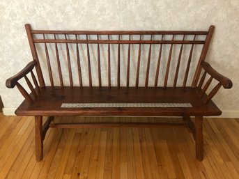 Nice Solid Wood Sitting Bench, 55 Inches  Long