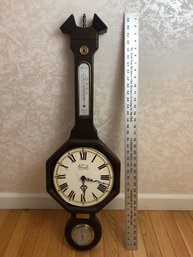 Cornwall Classics Hanging Clock, Temperature And Humidity, Untested
