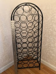 Black Metal Wine Rack 44 Inches High By 20 Inches Wide