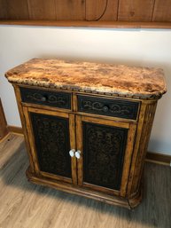 Broyhill Continents Bar Cabinet With Stone Top