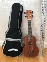 Small Woodtone Mozart Model 600 Made For Hawaii Ukulele With Case