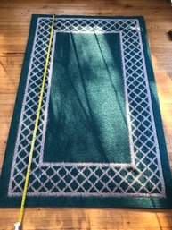 Green Area Rug, 8 By 6.5 Feet