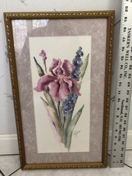 Flower Picture In Gold Frame