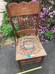 Wood Chair With Seat Insert
