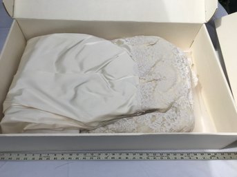 Vintage Wedding Dress Preserved Inbox, Size Unknown