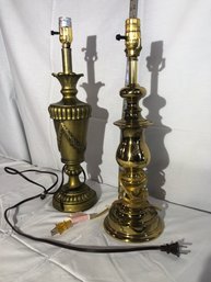 Pair Of Table Lamps, Untested - L