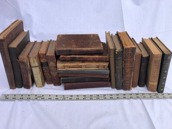 20 Old Antique Books, See Pics, As Is