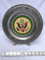 Wilton Pewter United States Of America Plate