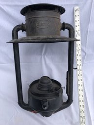 Very Large Dietz, Pioneer Lantren, No Glass, Approximately 22 Inches High By 13 Inches Wide