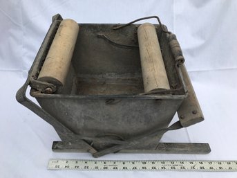 Old Mop Ringer Bucket With Foot Pedal, Dirty Needs Cleaning