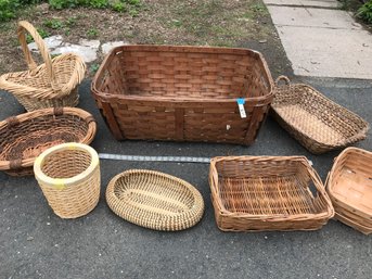 Large Variety Of Baskets, Laundry Basket Is 30 Inches Long, Dusty Needs Cleaning