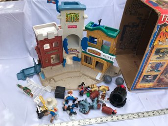 Fisher Price Great Aventures Wild Western Town With Box