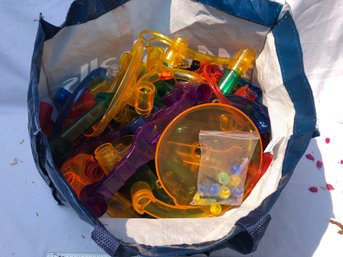 Bag Of Marble Maze Toy With Marbles