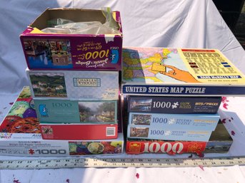 10 Various Puzzles, All Used