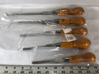 Set Of Five Crown Tools, CAB Screwdrivers, New In Packages, Sheffield, England