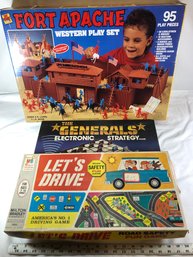 3 Games Games, Fort Apache, Generals, Lets Drive, As Is