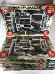 4 Combat Zone, Military Playsets With Boxes