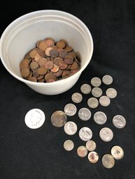 Coins Found In Attic Including 1928 Peace Dollar, Wheat Pennies