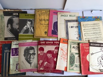 Approximately 33 Vintage Music, Sheets, And Booklets