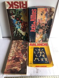 Lot Of 4 Vintage Board Games, Untested