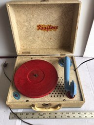 Vintage Kraftone Portable Record Player, As Is