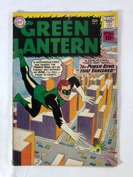 Green Lantern, Number Five, 1961. Silver Age Comic, Coupon Cut Out Inside.