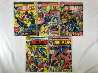 The Inhumans, 1-5, 1975 - 1976, Nice Condition Comic Books