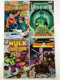 Four Comics From 1982 To 1983, Green Lantern 155 And 162, Hulk Versus Quasimodo 1, Sward Of The Atom 2