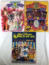 Ringling Brothers Barnum And Bailey Circus Souvenir Walt Disney On Ice Programs And Magazines 1983-85