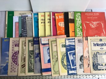 Approximately 80 Old Music Sheets And Books, See Pictures