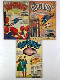 Superboy #88, April 1961, #96, April 1962,#101, December 1962