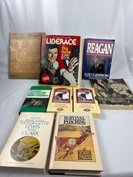 Assorted Books- Music, Non Fiction, Yankee Workshop Videos