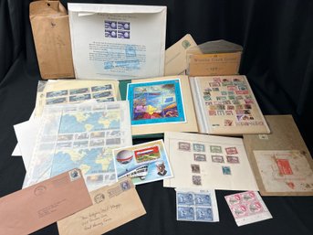 Assorted US & Foreign Stamps And Sheets