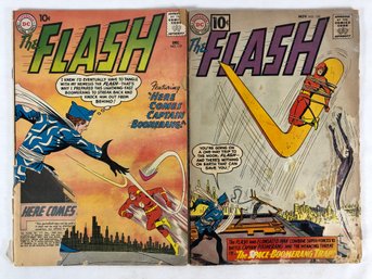 The Flash #117, December 1960, #124, November 1961, Poor Condition