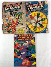 Justice League America #5, July 1961, #6, September 1961, #56, September 1967, Poor Condition