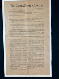 Reproduction  Of The Connecticut Courant First Paper, October 29, 1764