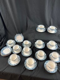 Melrose Pattern Doulton Burslem English China Cups& Saucers