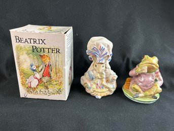 Beswick Beatrix Potter Mr. Jeremy Fisher & Lady Mouse