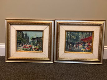 Two  Framed Paintings Signed A. Michel (Andre Michel)