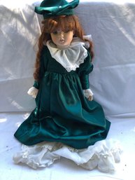 Porcelain Kathleen Doll, 24 Inches Tall