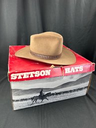 Stetson Stampede 4X Beaver Hat Size 7 1/8  With Box
