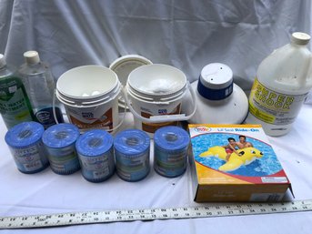 Pool Supplies, Chlorine, Filters, Blow Up Seal, Ride On Inflatable.